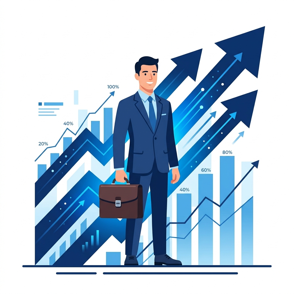 Financial Advisor Growth Illustration